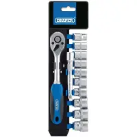 Draper Tools Metrische doppen en ratel set 3/8'' 12-delig 16371