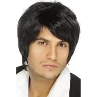 Smiffys Boy band pruik zwart