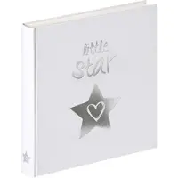 Walther design UK-206 Little Star - Babyalbum - Formaat 28x30,5 cm - Wit met zilveren folie opdruk