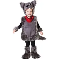 MOM Little Wolf Junior Costume Paars 3-4 Years Kinderen