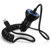 Hama Premium autolader micro USB 2.4A zwart