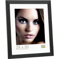 Deknudt Frames fotokader zwart, smal kunststof fotomaat 30x30 cm