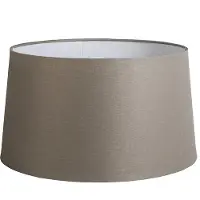 QAZQA Linnen lampenkap taupe 45 cm