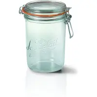 Blokker 6x Weckpotten/inmaakpotten Met Klepdeksel 1 Liter