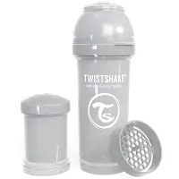 Twistshake Babyfles Antikoliek 260Ml - Pastel Grijs