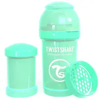 Twistshake Twist Shake Babyfles Anti-koliek 180 Ml In Pastelgroen | Maat: 125ml-250ml