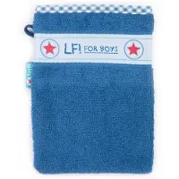 Lief! washandje blauw