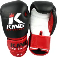 King Bokshandschoenen KPB/BG 1 Zwart / Rood