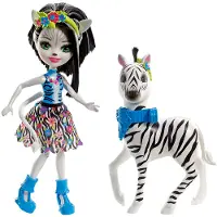 Mattel Zebra Zelena 15 cm zwart/wit