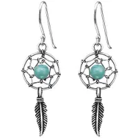 Montebello Oorbellen Anatu – Dames – 925 Zilver – Geoxideerd – 12 x 25 mm – 40 mm
