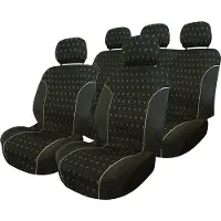 Carpoint Stoelhoesset 'Charcoal' airbag