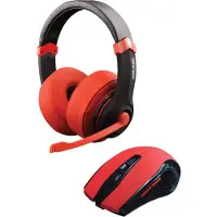 DragonWar 2in1 Combo Set Gaming Headset + Gaming Muis Rode Editie + Doom