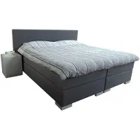 Slaaploods.nl Sara - Boxspring Inclusief Matras - 120x210 cm - Grijs
