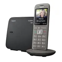 Gigaset CL660A, DECT-telefoon, Draadloze headset, Luidsprekerfunctie, 400 nummers, Anthraciet, Zwart