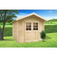 Solid Superia Gera Tuinhuis - Vuren - Onbehandeld - 248x248x219,5cm