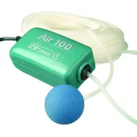 Ubbink Air 100 - Beluchtingspomp, 1x Luchtslang 10m, 1x Bruissteen, Incl. Reserve Membraan, 3w - 100 L/h