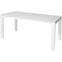 Max & Luuk Morris table 160x80x75 cm alu white