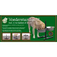 Boon Hondenvoer- En Drinkbak H-standaard Zwart 62,1 X 28,5 X 45 Cm