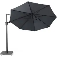 Platinum Zweefparasol Challenger T² - Antraciet - Ø3,5 Meter - Rond -
