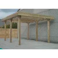 Solid Carport Base S7736 506x506x400cm