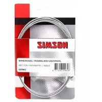 Simson Binnenkabel trommelrem 2200 mm zilver