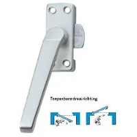 Axa Raamsluiting 3302-40 - F1 Zilverkleurig - Links