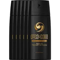 Axe Gold Temptation - 6 x 150 ml - Deodorant Spray - Voordeelverpakking