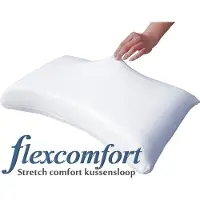 Mahoton - Stretchcomfort - Kussensloop - wit - set van 2 stuks