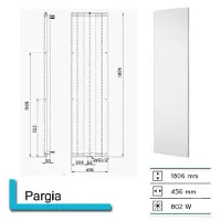 Boss & Wessing Handdoekradiator pargia 1806x456 mm donker grijs structuur
