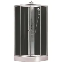 Mueller Jupiter complete douchecabine kitvrij 90x90 kwartrond