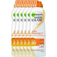 Garnier Ambre Solaire Zonnebrand Dry Protect Spray Factorspf20 Voordeelverpakking 6x200ml