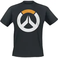 THQ Mannen, Shirt, T-shirt Overwatch Groot Logo XL, Zwart, (XL)