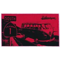 Brisa Strandhanddoek Volkswagen 160x90cm Rood/Zwart