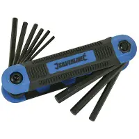Silverline 9-delige imperiale zeskantsleutel | 5/64" - 1/4" - 763580
