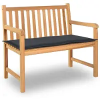 vidaXL Tuinbankkussen 100x50x3 cm oxford stof antracietkleurig