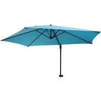 Mendler Balkonparasol parasol muurparasol Türkis