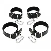 Rimba - Lederen Hand en enkelboeien 2.5 cm breed