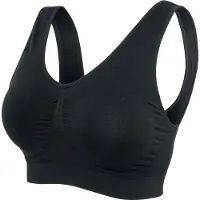 Urban Classics BH - Padded Sports Bra - XS tot 5XL - voor Vrouwen - zwart - Maat S