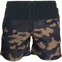 Urban Classics Zwemshorts bruin / lichtbruin / olijfgroen / zwart