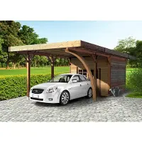 Solid Carport Met Berging 406x706x250cm