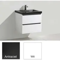 Sanilux Badkamermeubelset Trend Stone 60x47x50 cm Hoogglans Antraciet