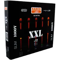 Bahco Insulated Slim Ergo With Tri-component Handle 12 Mm Schroevendraaierset 12 Eenheden
