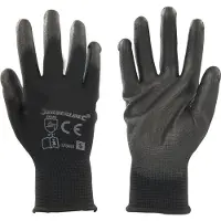 Silverline 578493 Werkhandschoenen - Zwart - S - 1 paar