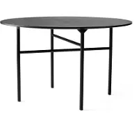 Audo Copenhagen Snaregade Ronde Eettafel Ø120 Cm Zwart - Eettafels & bartafels Eikenfineer Black - 71147-002016