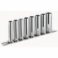 Facom set 7 korte en lange doppen 3/8' op rail - metrische maten - JL.41E