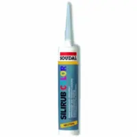 Soudal Silirub Color | Siliconenkit | Blank Aluminium Ral 9006 | 300 ml - 106735