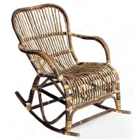 Van der leeden Schommelstoel rotan h86cm