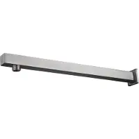 Wiesbaden 304 douchearm met muurbevestiging vierkant 40 cm geborsteld RVS