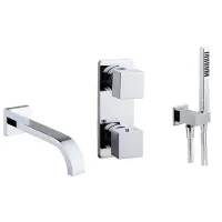Mueller Cube inbouw badkraan compleet chroom