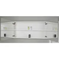 Sanicare Spiegelkast Qlassics 120 cm. 2 dubbelzijdige spiegeldeuren hoogglans wit